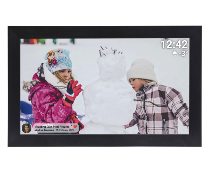 Ramka cyfrowa do zdjęć Denver PFF-1501B BLACK FRAMEO FHD czarna